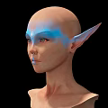 Modern Game Character Elf Female 3d model