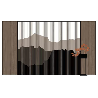 Background wall TV background wall Sofa background wall 3d model