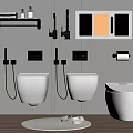 Modern Bathroom Toilets With Wall Mounted And Floor Standing Models And Sleek Accessories