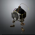 Mechanical Military Bomb With Timer Display Metal Legs And Colorful Cables