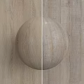 Wooden Sphere Component With Textured Surface And Natural Grain Pattern For Interior Design 3d model