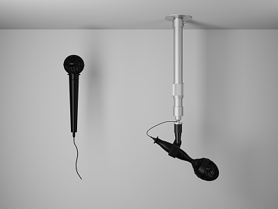 Modern microphone hanging wheat model