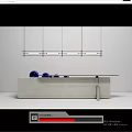 Modern Reception Desk Company Front Desk Hotel Reception Front Desk Mazar Chandelier 3d model