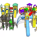 modern slide 3d model