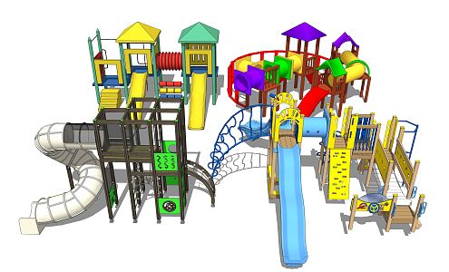 modern slide 3d model