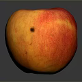 Fresh Red and Yellow Apple with Shiny Surface and Natural Spots
