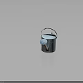 Galvanized Watering Can Sturdy Metal Garden Tool with Spiral Spout and Curved Handle