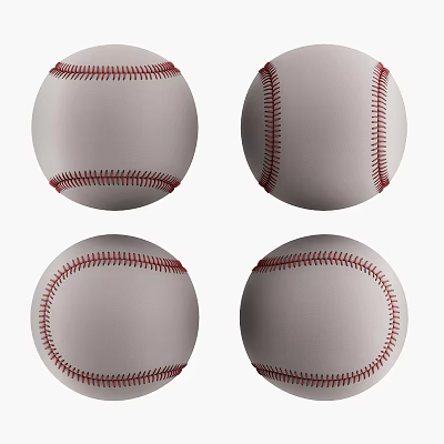 Modern Baseball 3d model Modern Baseball 3d model