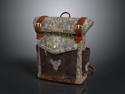 Camping backpack travel bag travel backpack camping bag mountaineering bag hiking backpack travel bag 3d model