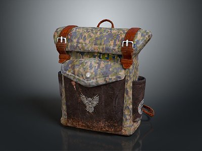 Camping backpack travel bag travel backpack camping bag mountaineering bag hiking backpack travel bag 3d model