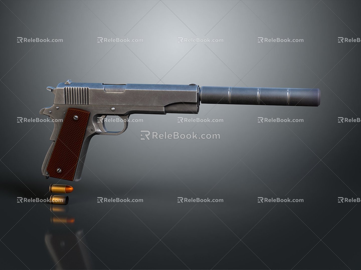 Pistol semi-automatic pistol automatic pistol modern weapon hot weapon hot weapon gun military 3d model