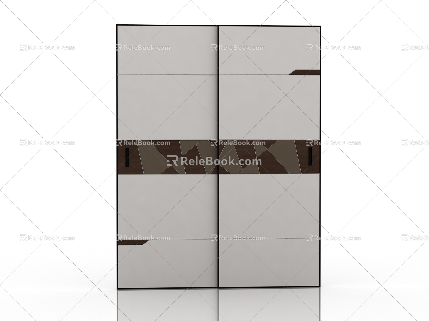 Wardrobe sliding door 3d model