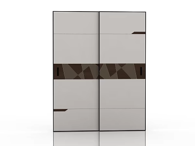 Wardrobe sliding door 3d model