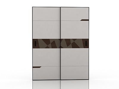 Wardrobe sliding door 3d model