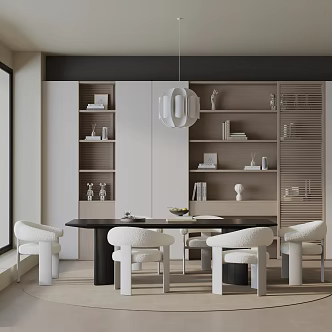 Modern table combination 3d model