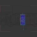 Futuristic Interior Space With Neon Lights Digital Years And Transparent Furniture