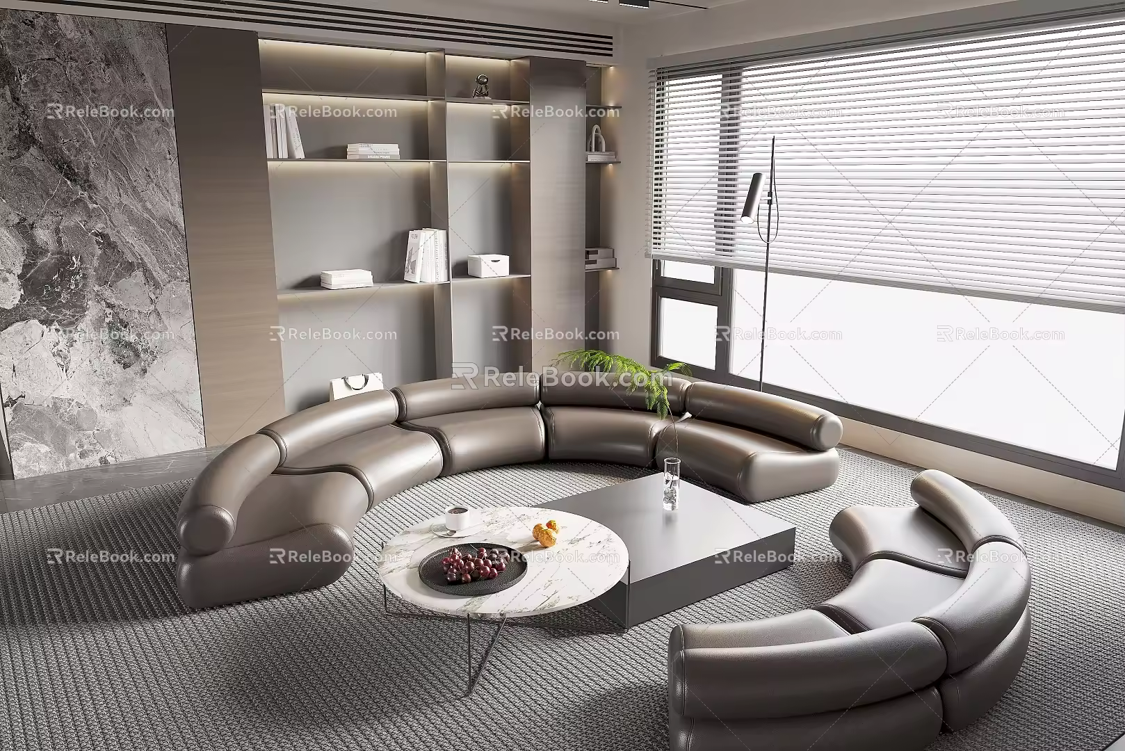 Modern Sofa Combination Leather Sofa Italian Sofa Combination 3d model