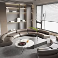 Modern Sofa Combination Leather Sofa Italian Sofa Combination 3d model