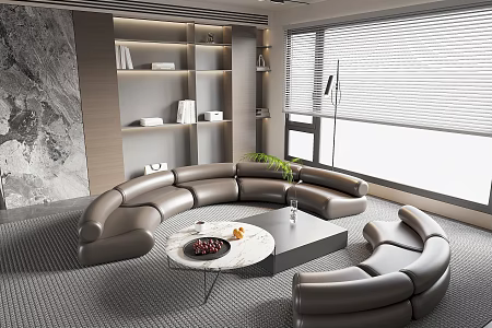 Modern Sofa Combination Leather Sofa Italian Sofa Combination 3d model