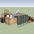 Coffee paper cup holder 3d model