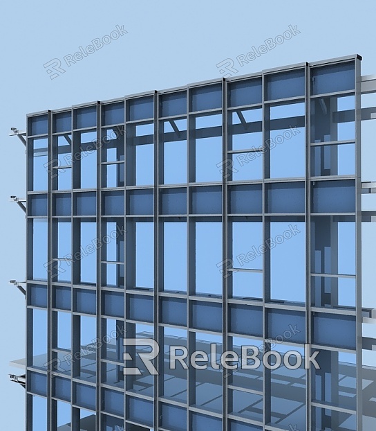 Modern curtain wall model