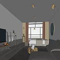 Luxury SPA Sauna Relaxation Space With Massage Bed Natural Light And Modern Design
