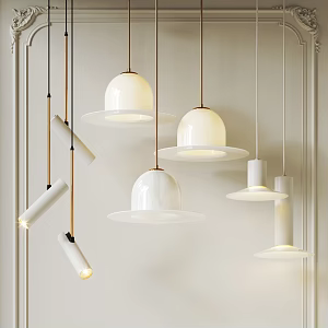 Bedside Chandelier Cream Wind Chandelier Art Chandelier Decorative Chandelier Internet Celebrity Chandelier 3d model