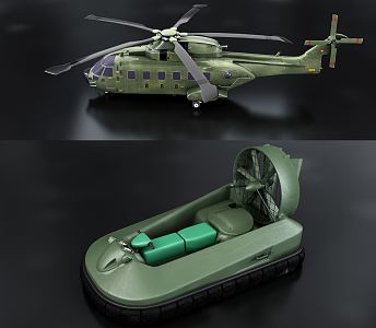 Modern Helicopter 3d model