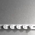 Modern Sleek Kitchen Faucet In White Finish With Simple Design And Smooth Handle
