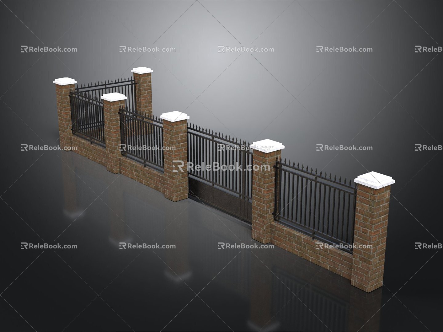 Fence Gate Fence Wall Defense Wall Wooden Fence Fence Iron Fence Floriculture Fence Iron Fence Railing 3d model