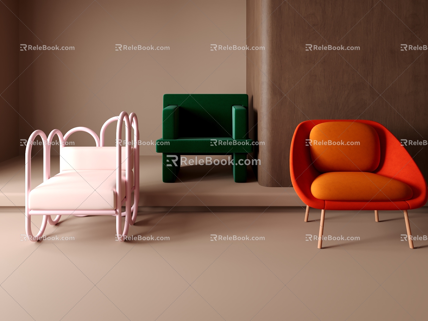 single sofa chair 3d model