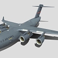 large transport aircraft military transport aircraft 3d model