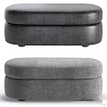 Modern sofa stool cloth plastic modern trend 3d model