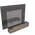 Elegant Decorative Ornament Set For Reception Area With Wooden Stand And Framed 3d model