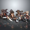 Modern Game Characters Cartoon Characters Virtual Characters Fantasy Characters Magic Characters Virtual Characters Animation Characters 3d model
