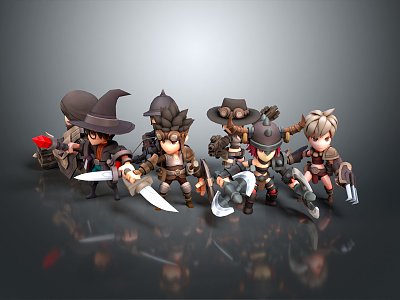 Modern Game Characters Cartoon Characters Virtual Characters Fantasy Characters Magic Characters Virtual Characters Animation Characters 3d model