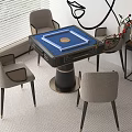 Mahjong Table Chess Room Table and Chair Mahjong Table and Chair Chess and Card Table 3d model