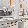 Modern Laboratory Simple and Generous Laboratory 3d model