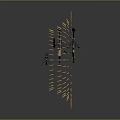 Crossed Rifles As Main Weapons With Radiating Bullets On Dark Background