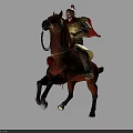 Brown Horse Walking With Decorative Harness Reins And Intricate Patterned Saddle