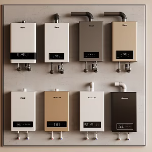 Modern water heater water heater combination 3d model