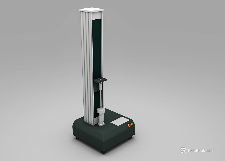 Precision Vertical Industrial Testing Machine with Stable Base and Control Panel 3d model 