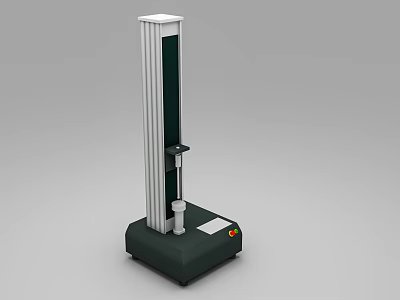 Precision Vertical Industrial Testing Machine with Stable Base and Control Panel 3d model