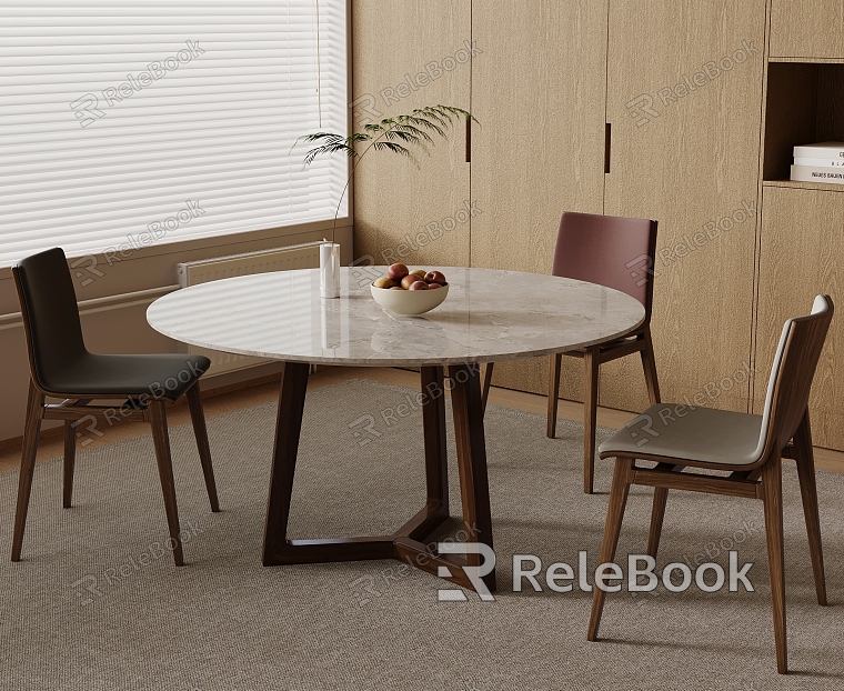 Modern Dining Table and Chair model