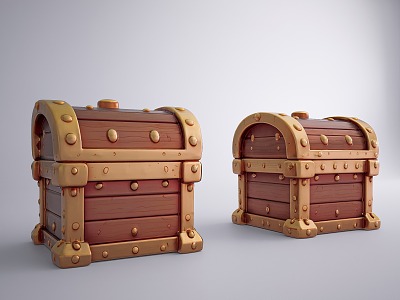 European Style Retro Other Sicks Retro Medieval Treasure Chest European Style Treasure Chest Retro Jewelry Chest Medieval Treasure Chest 3d model