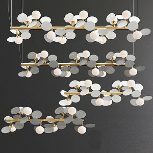 Light Luxury Chandelier 3d model