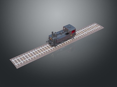 vintage train steam train carriage locomotive head steam carriage train vehicle 3d model