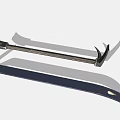 Durable Hardware Tools Sickle and Fork with Sharp Blades Long Handles and Golden Tips 3d model