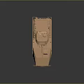 Armored Military Vehicle With Six Wheels Front Plow And Antennas Design