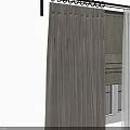 Beige Velvet Curtains With Sheer Panels For Bright Home Window Interior
